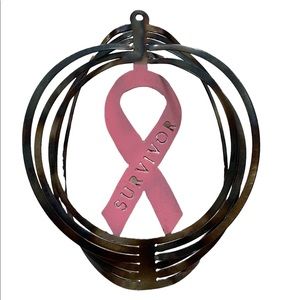 Metal Survivor Garden Spinner Handmade